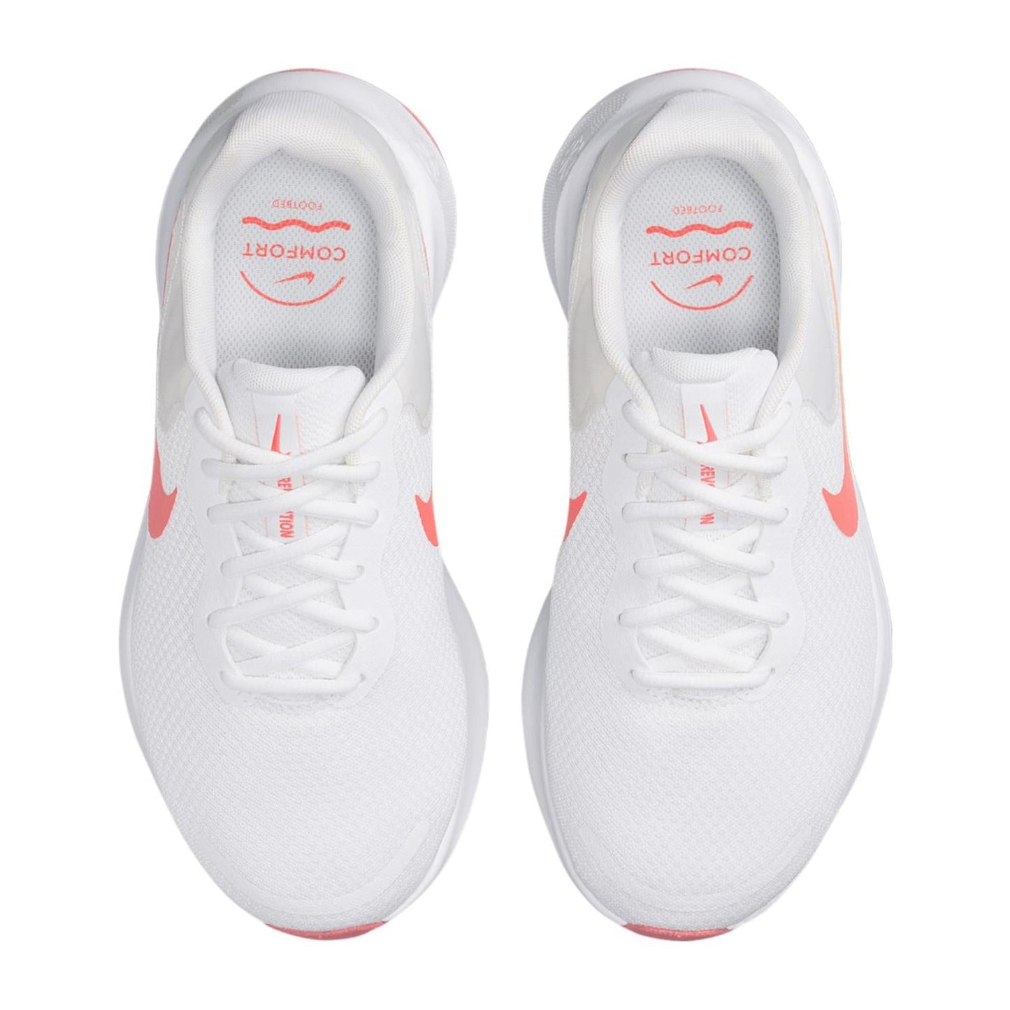Women's Wide Fit Nike FZ6829-100 Revolution 7 Running Trainers
