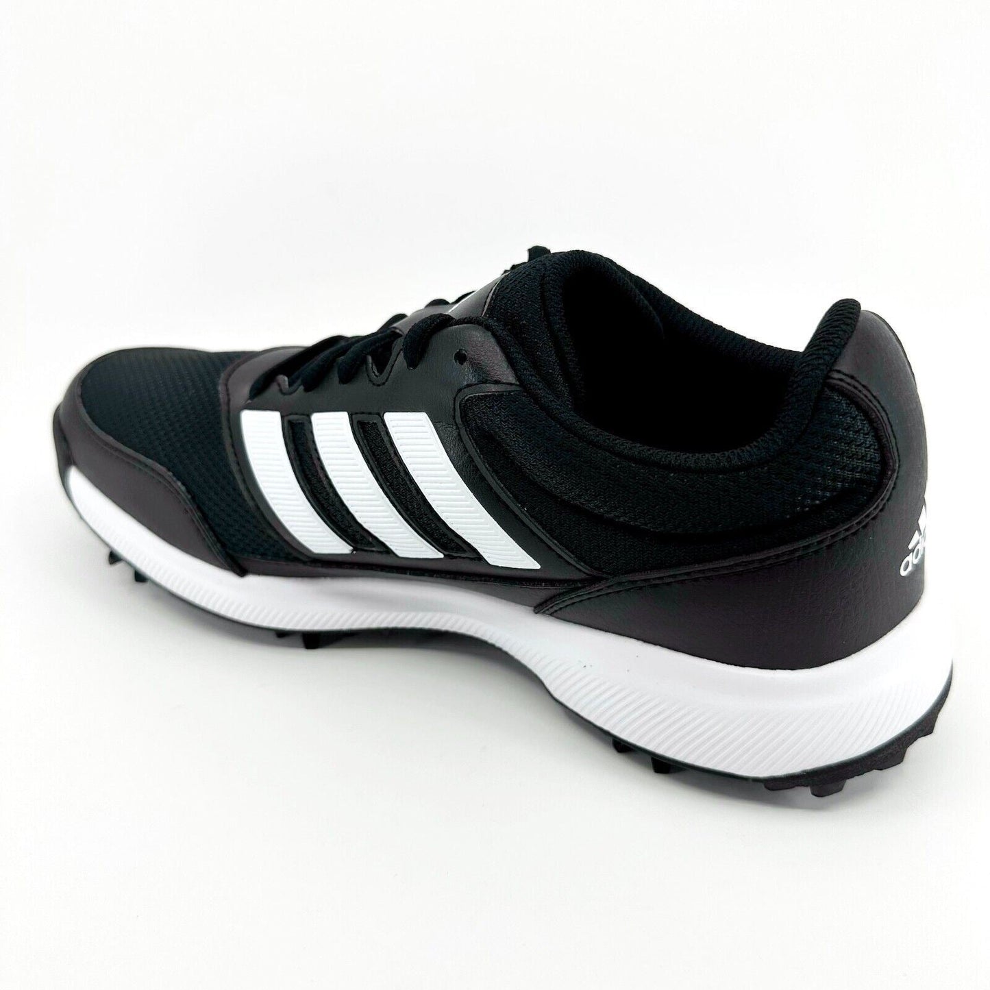 Adidas Tech Response 2.0 Black White Mens Rubber Spike Golf Shoes EE9122