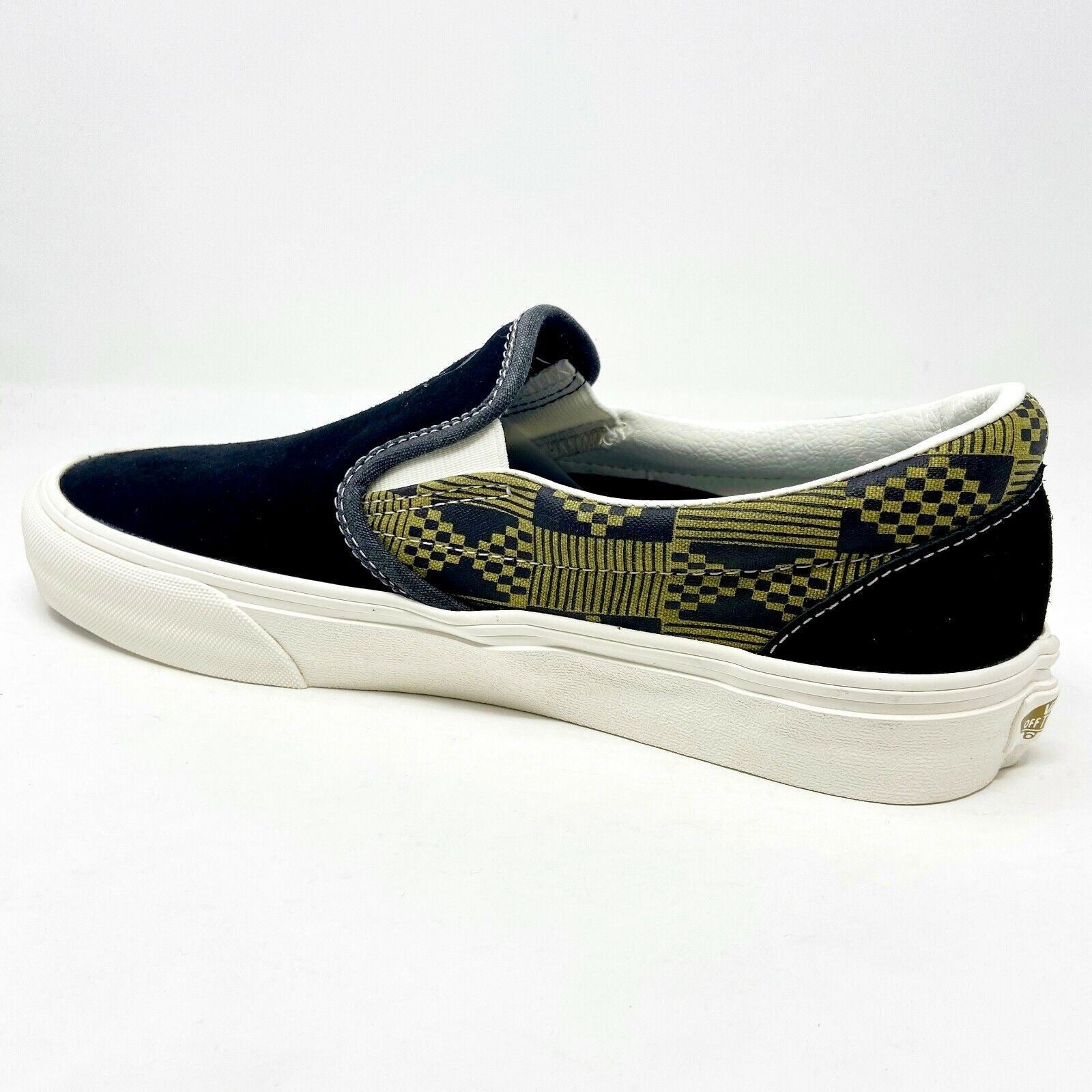 Vans Classic Slip On (Michael February) Black Olive Mens Suede UltraCush Shoes