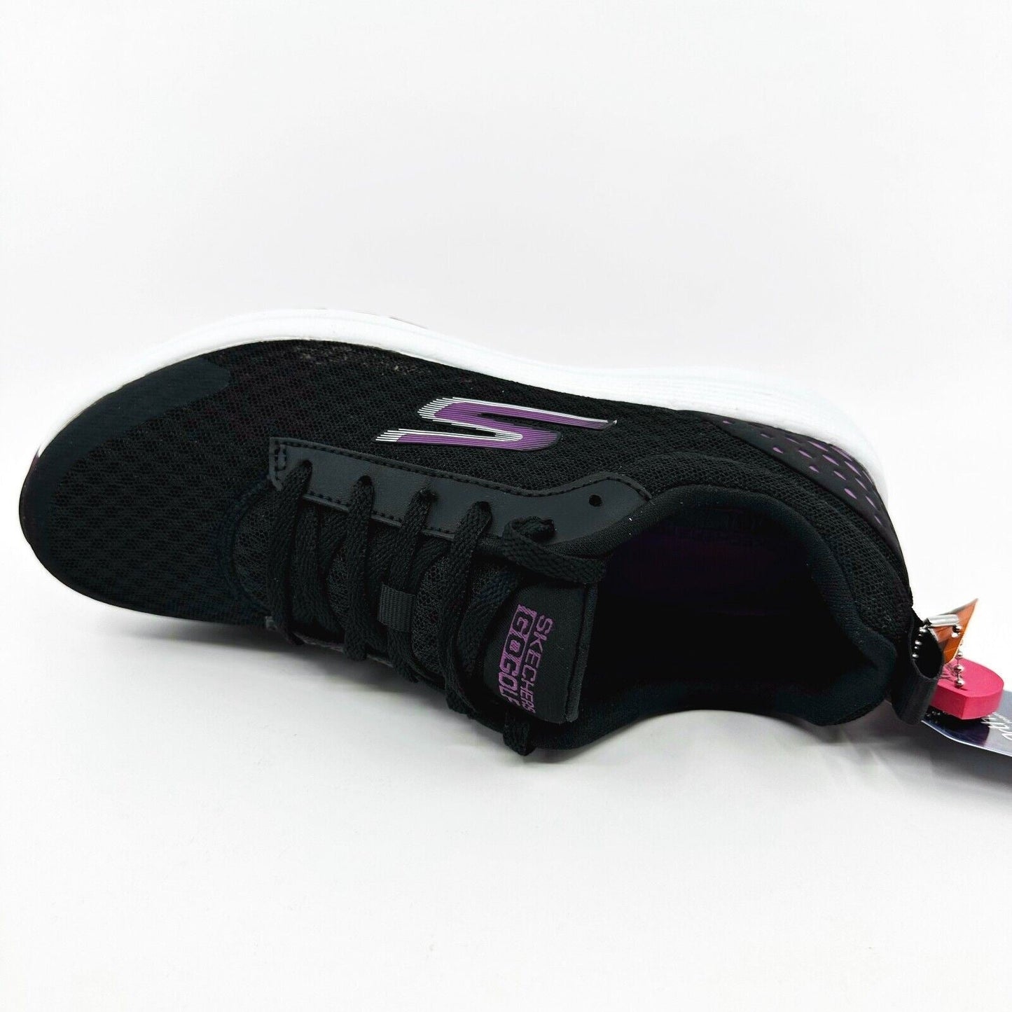 Skechers Go Golf Max Fairway 2 Black Purple Womens Spikeless Shoes
