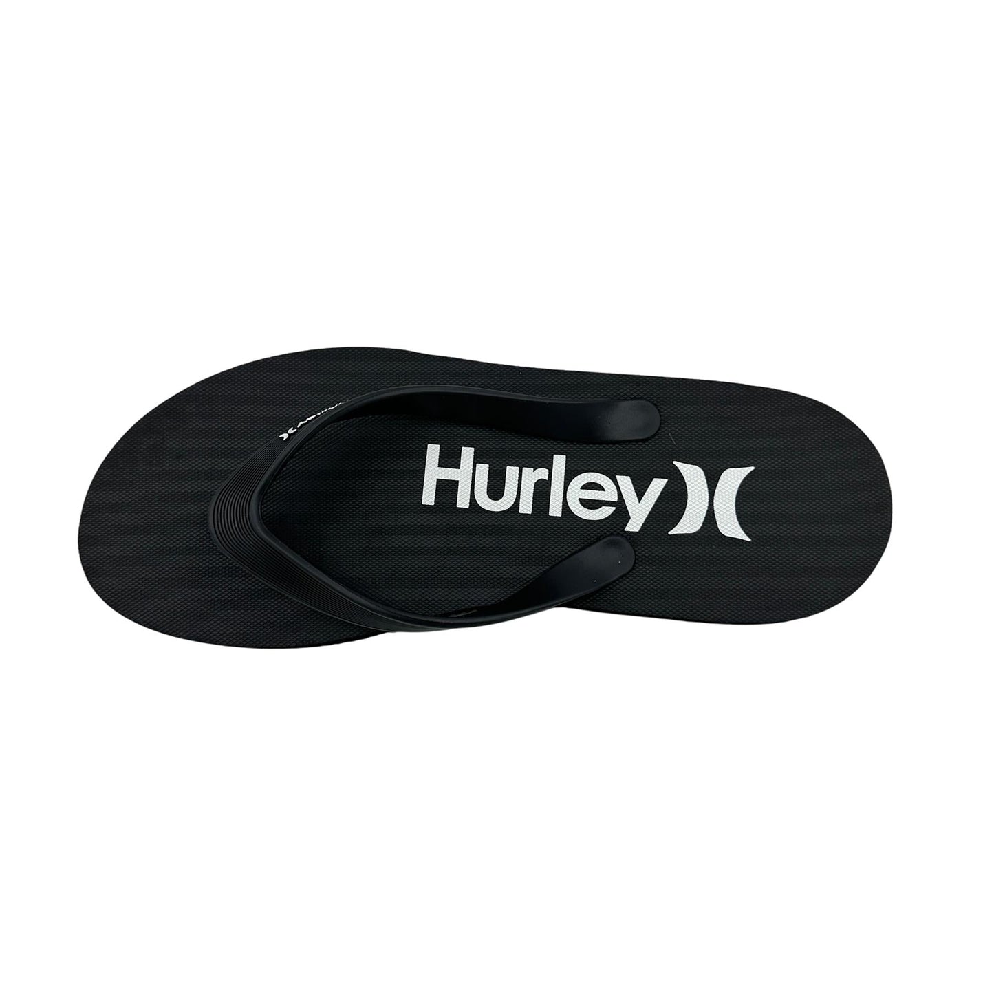 Hurley Logo Black White Mens Sandal Pool Beach Flip Flop