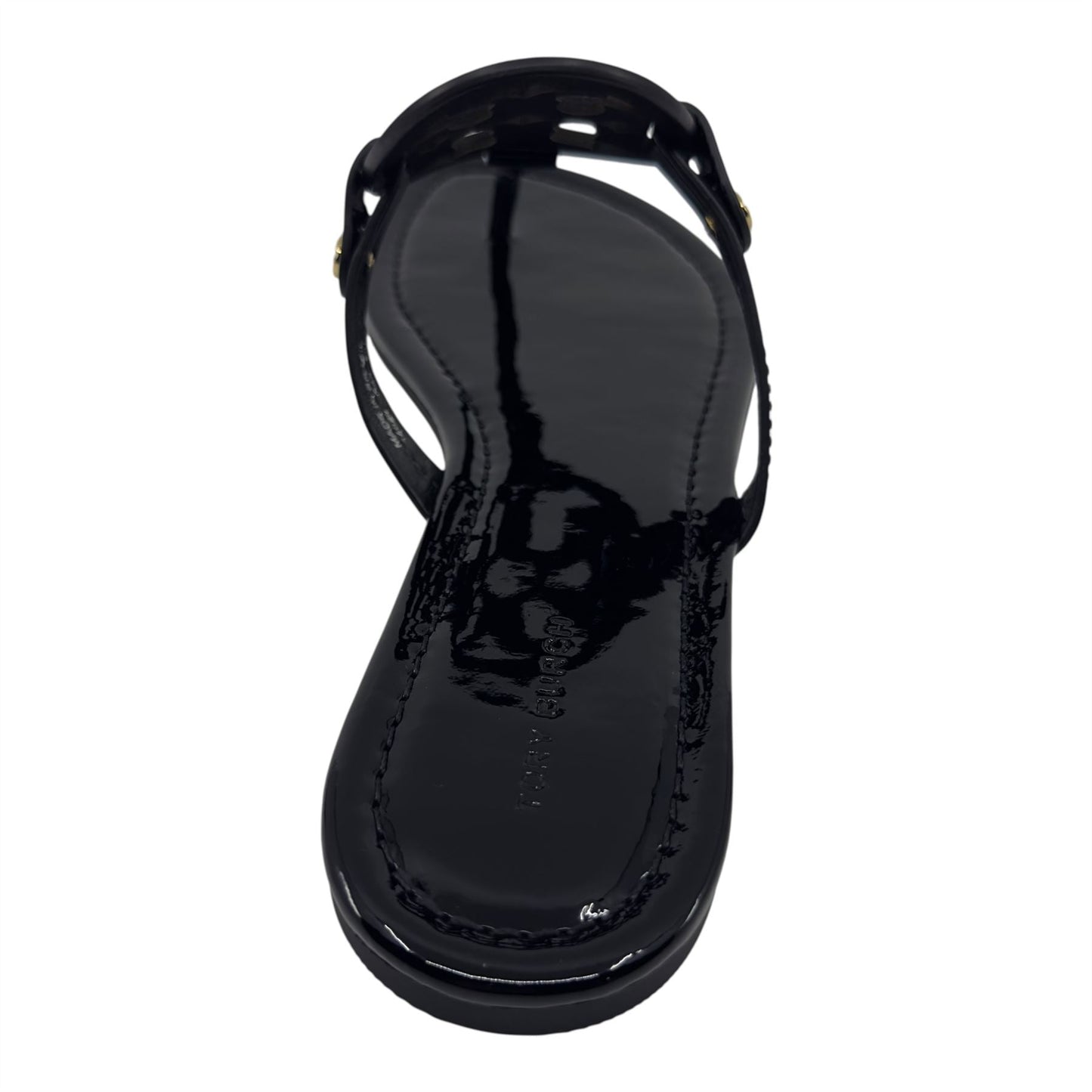 Tory Burch Miller Perfect Black Womens Sandal Patent Leather Thong