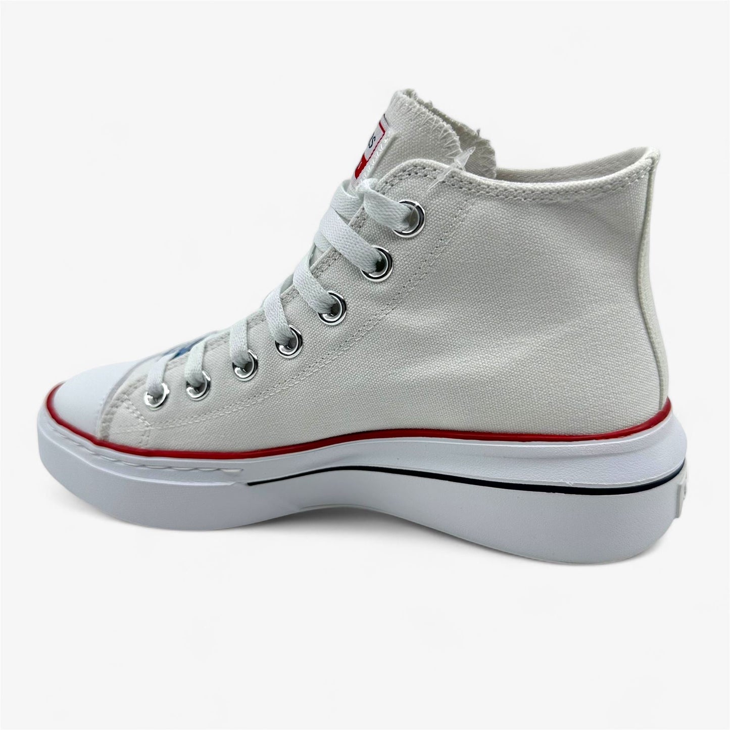 Skechers Cordova Classic Top Tier White Navy Red Womens Court Classics Sneaker