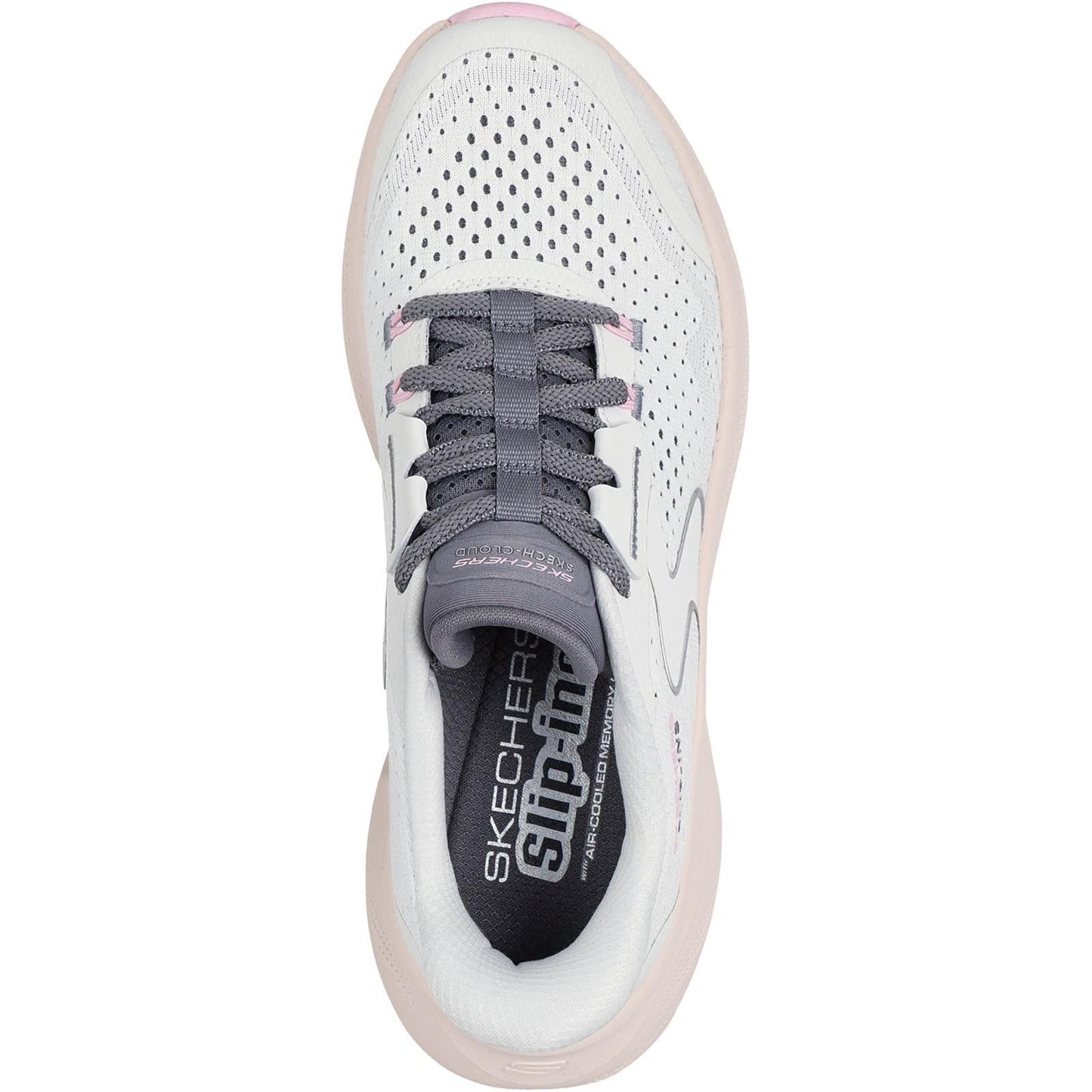 Women's Wide Fit Skechers 150565 Slip-ins Skech Cloud Plush Horizon Trainers