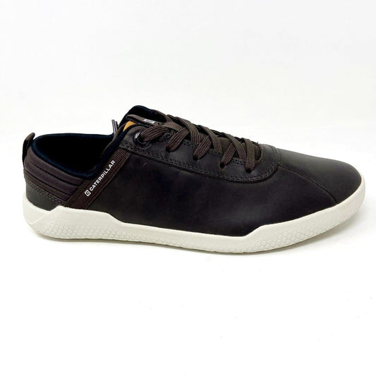 Caterpillar CAT Hex Coffee Bean Brown Mens Leather Shoes Sneakers P724186