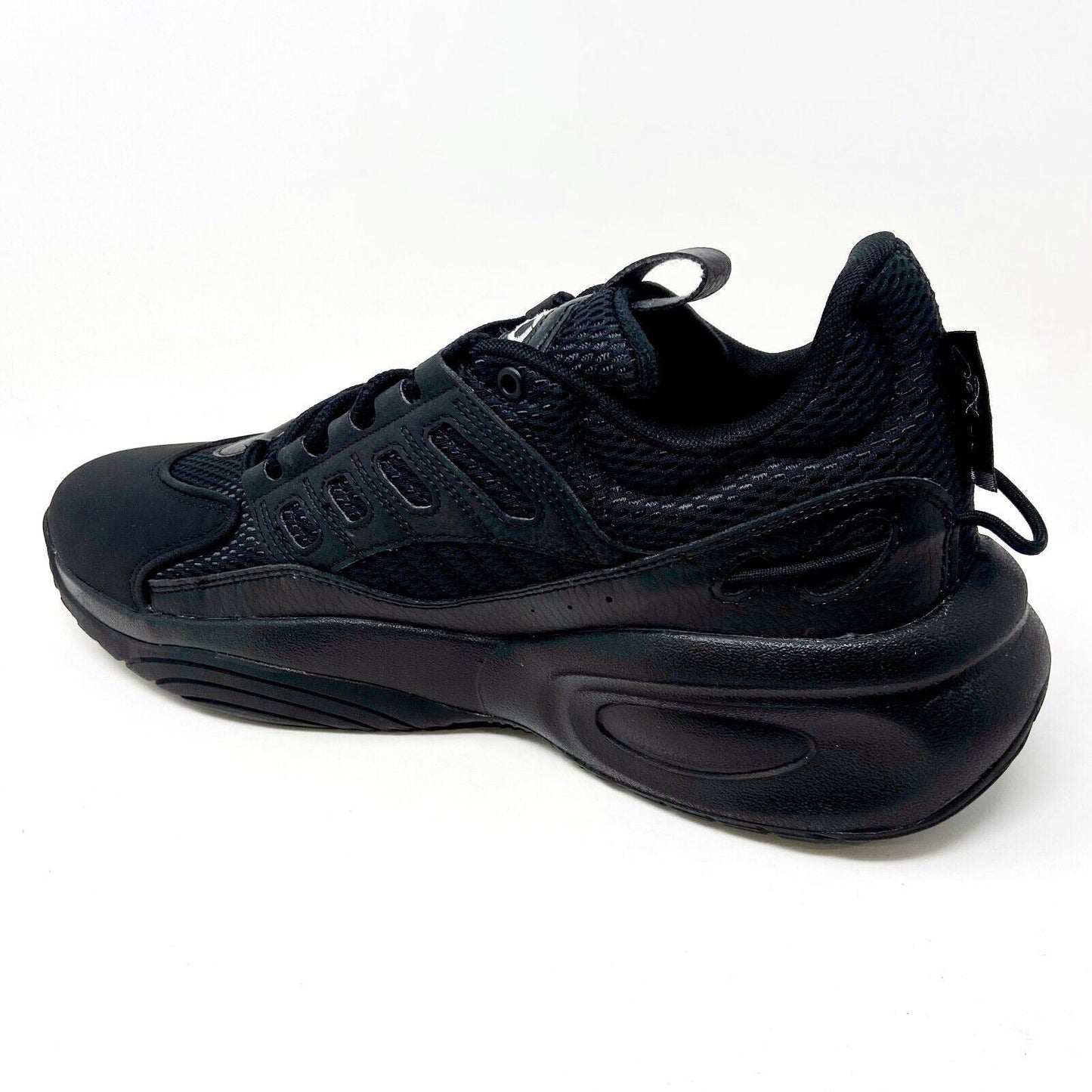 Reebok Solution Mid Black Silver Allen Iverson Mens Basketball Shoes Sneakers