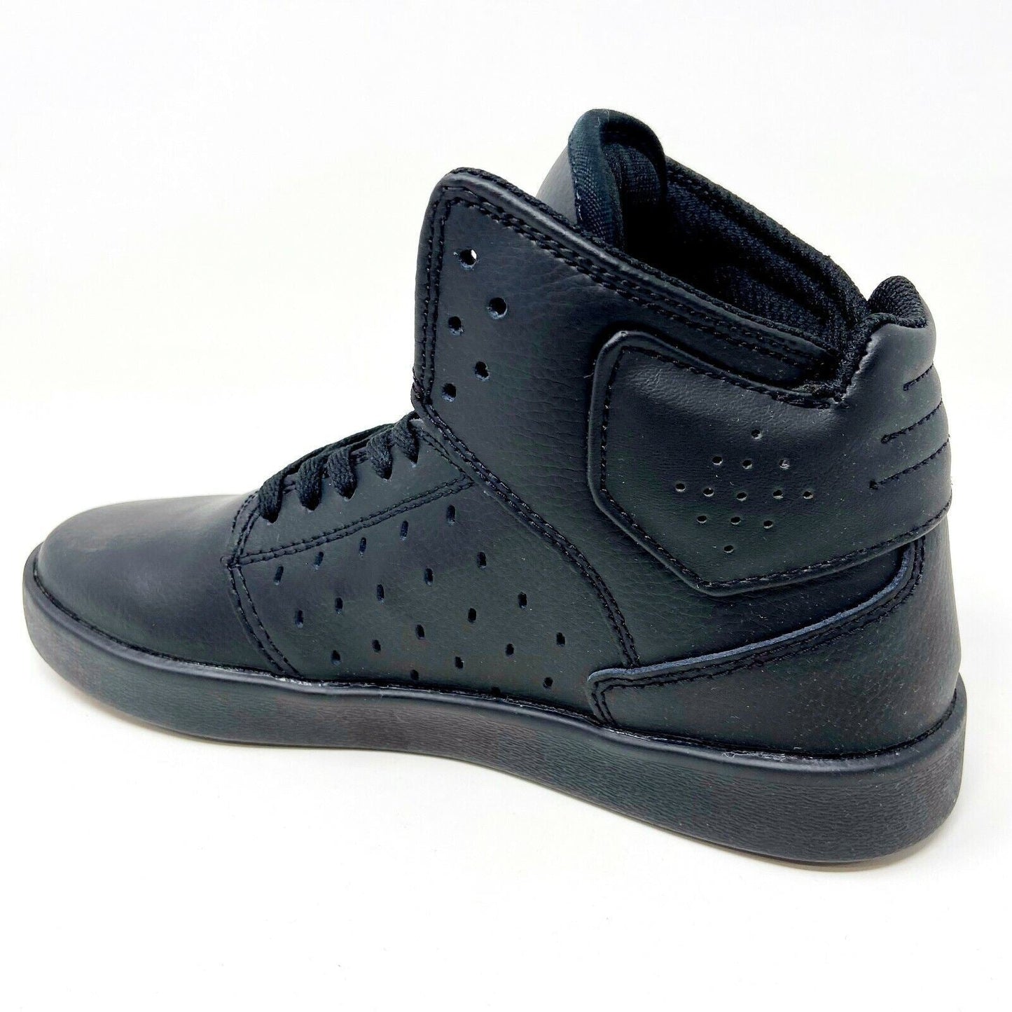Supra Atom Triple Black Kids Size 4 Casual Sneakers S91015K