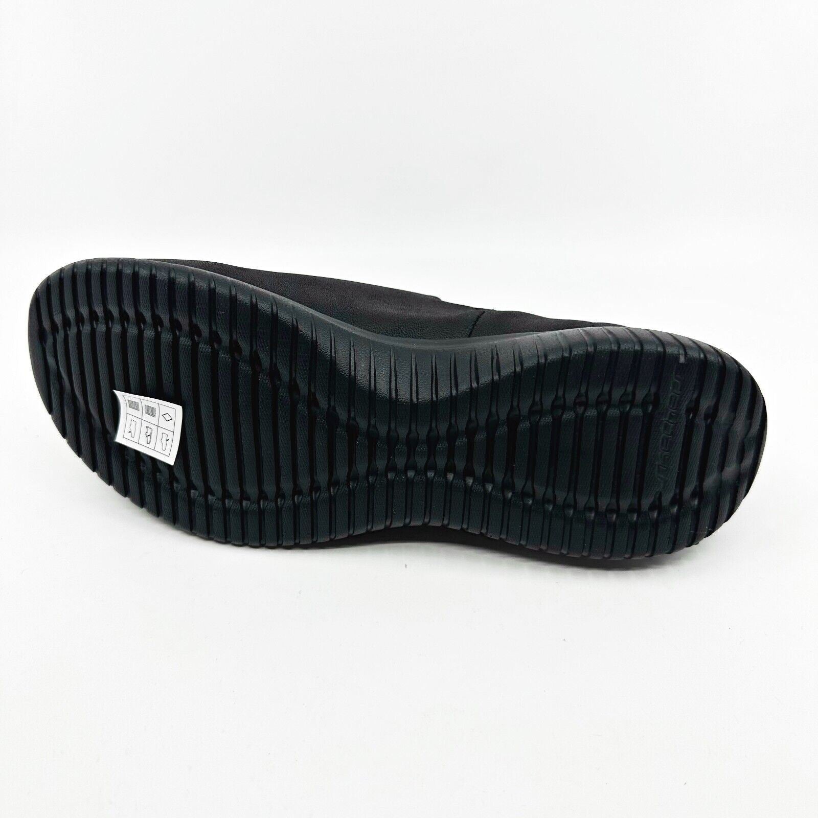 Skechers Ultra Flex Richly Black Gray Womens Casual Comfort Shoes