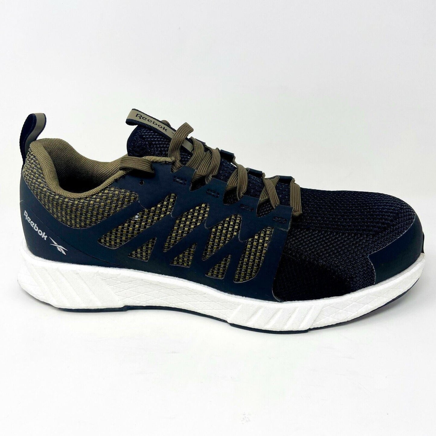Reebok Work Fushion Flex Weave Sage Green Mens Extra Wide Composite Toe Shoes