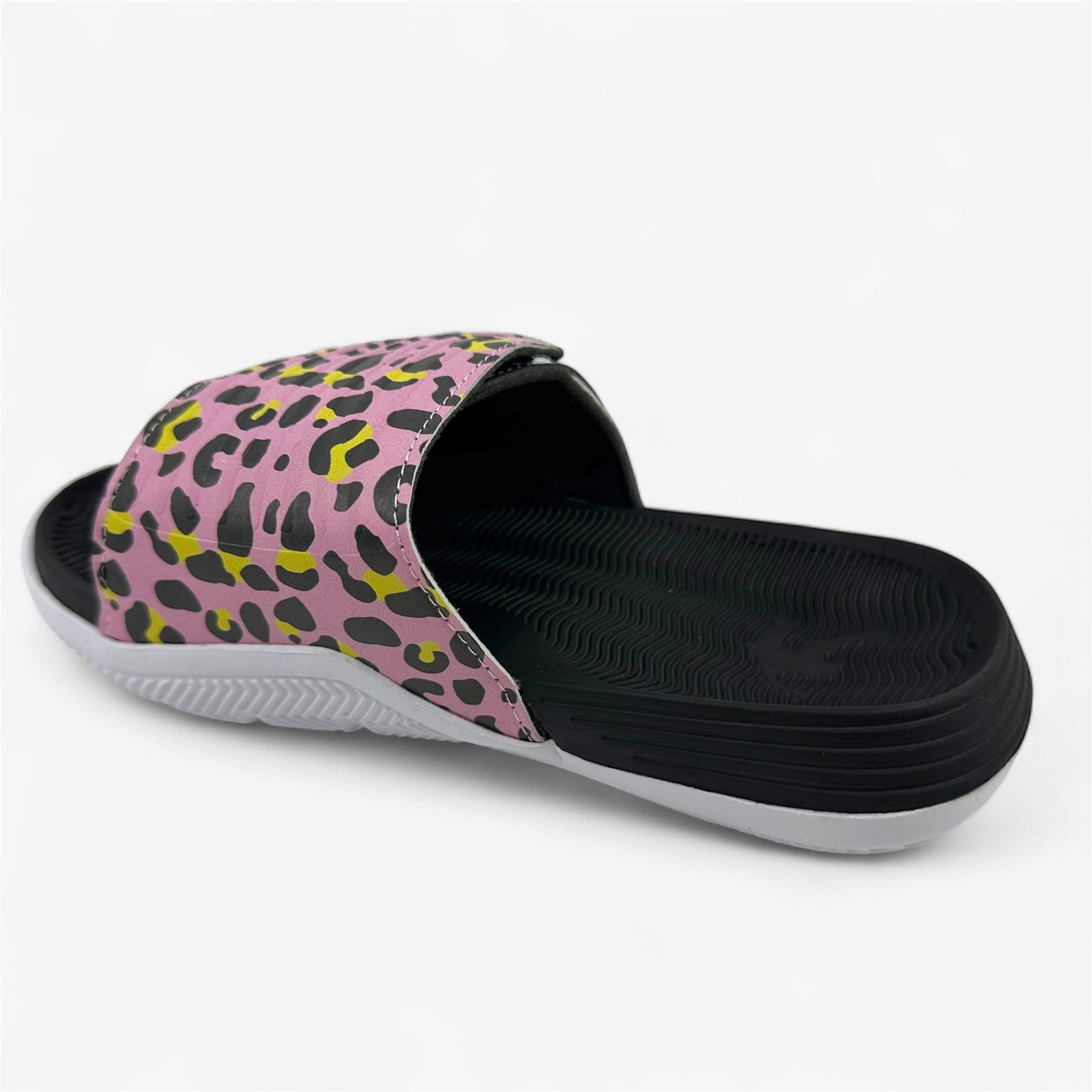 AND1 Nothin But Net Pink Leopard Kids Girls Sandal Slide