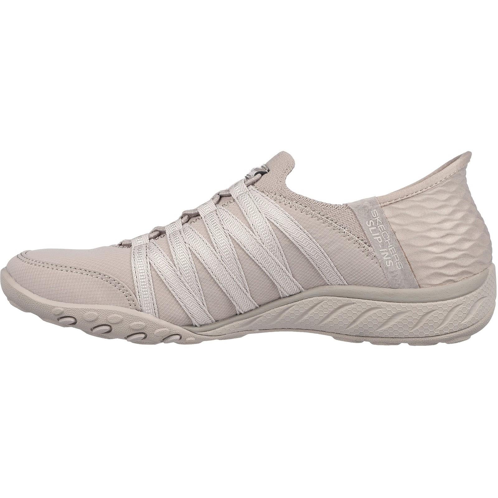 Women's Wide Fit Skechers 100593 Breathe Easy Roll Shoes
