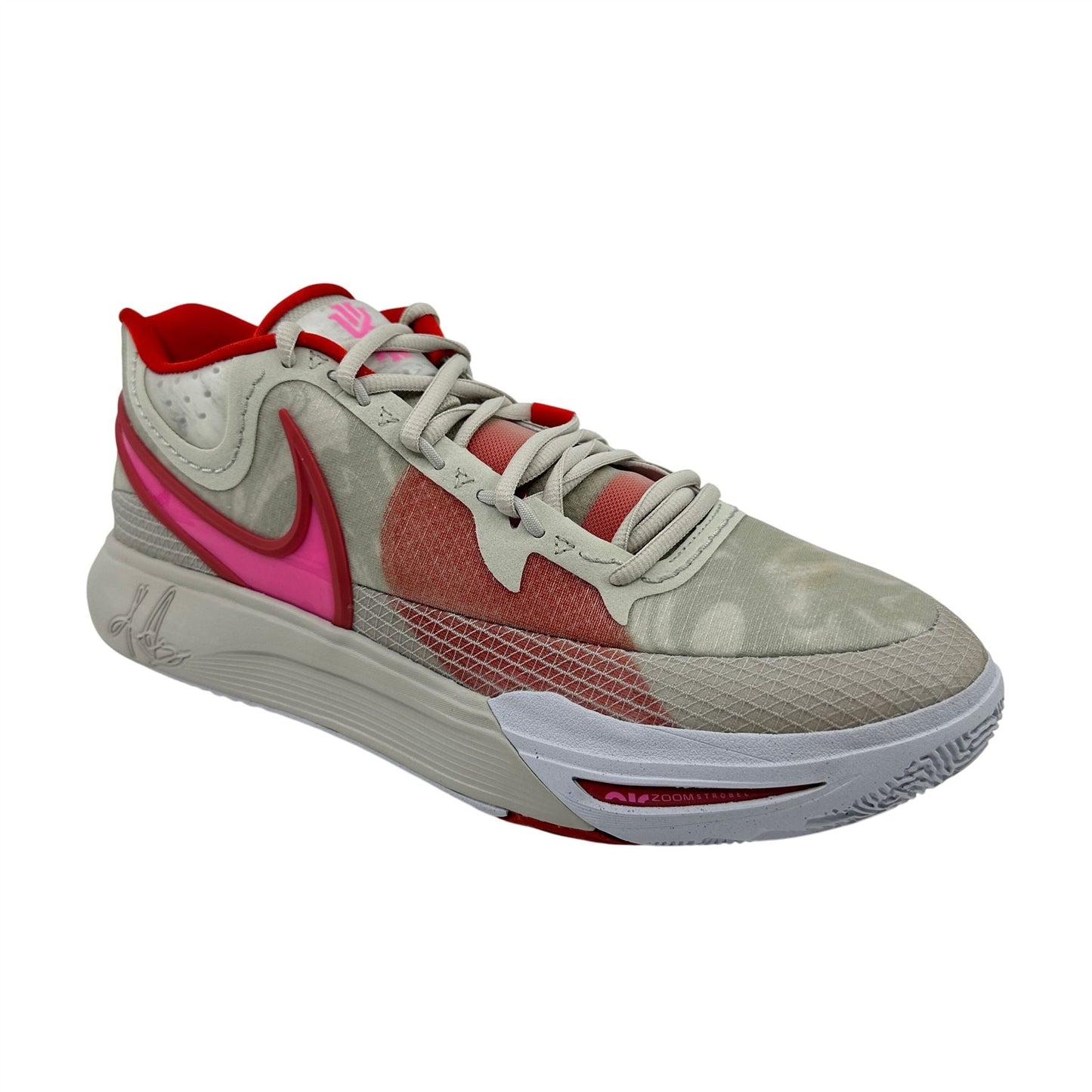 Nike Kyrie 8 Light Bone Picante Red Adobe Mens Athletic Sneaker