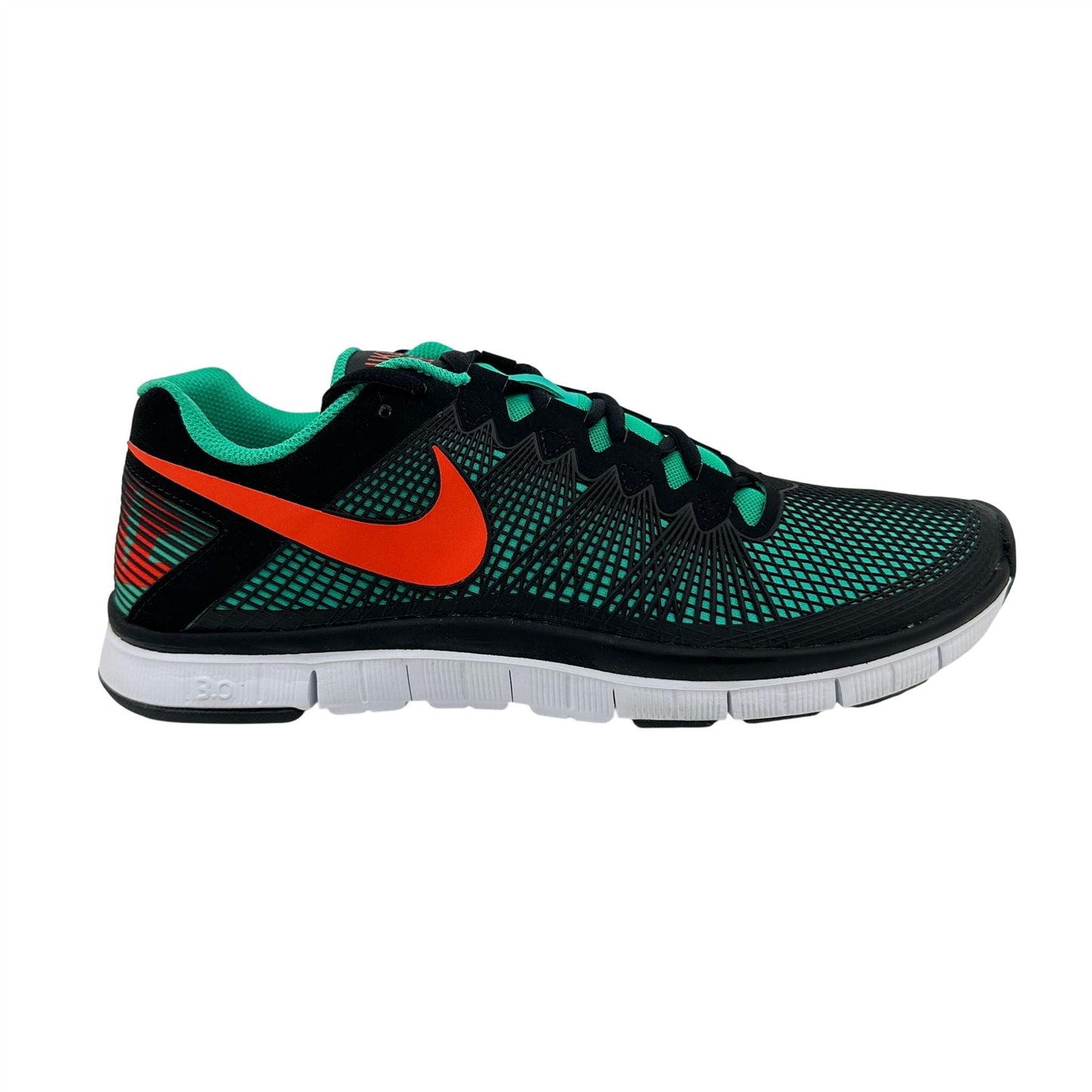 Nike Free Trainer 3.0 Atomic Teal Team Orange Black Mens Athletic Sneaker