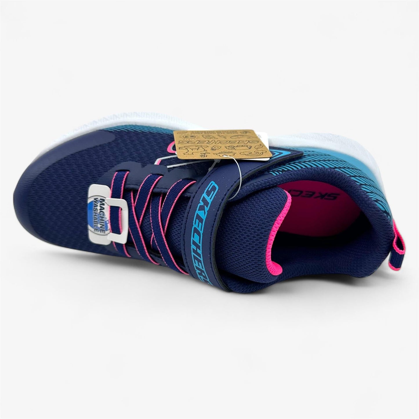 Skechers Microspec Plus Sprint Speed Navy Blue Kids Unisex Kids Size 3 Sneaker