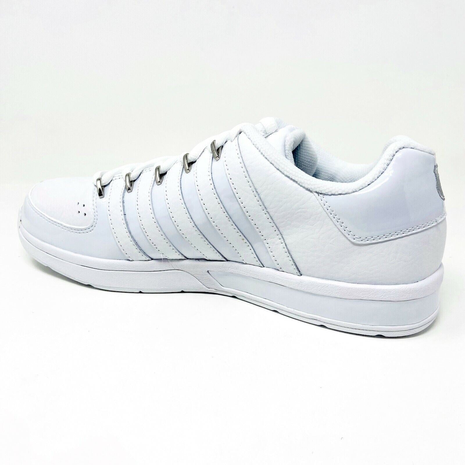 K-Swiss Mens Ruttger White Platinum Casual Sneakers 02024135