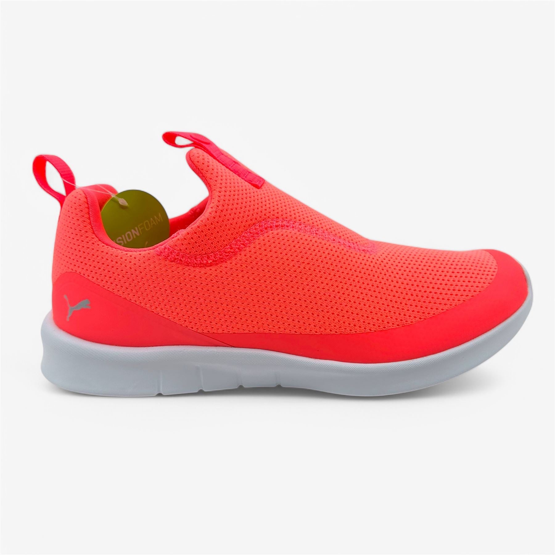 PUMA Laguna Fusion Slip On Ignite Pink Silver Womens Spikeless Golf Shoes