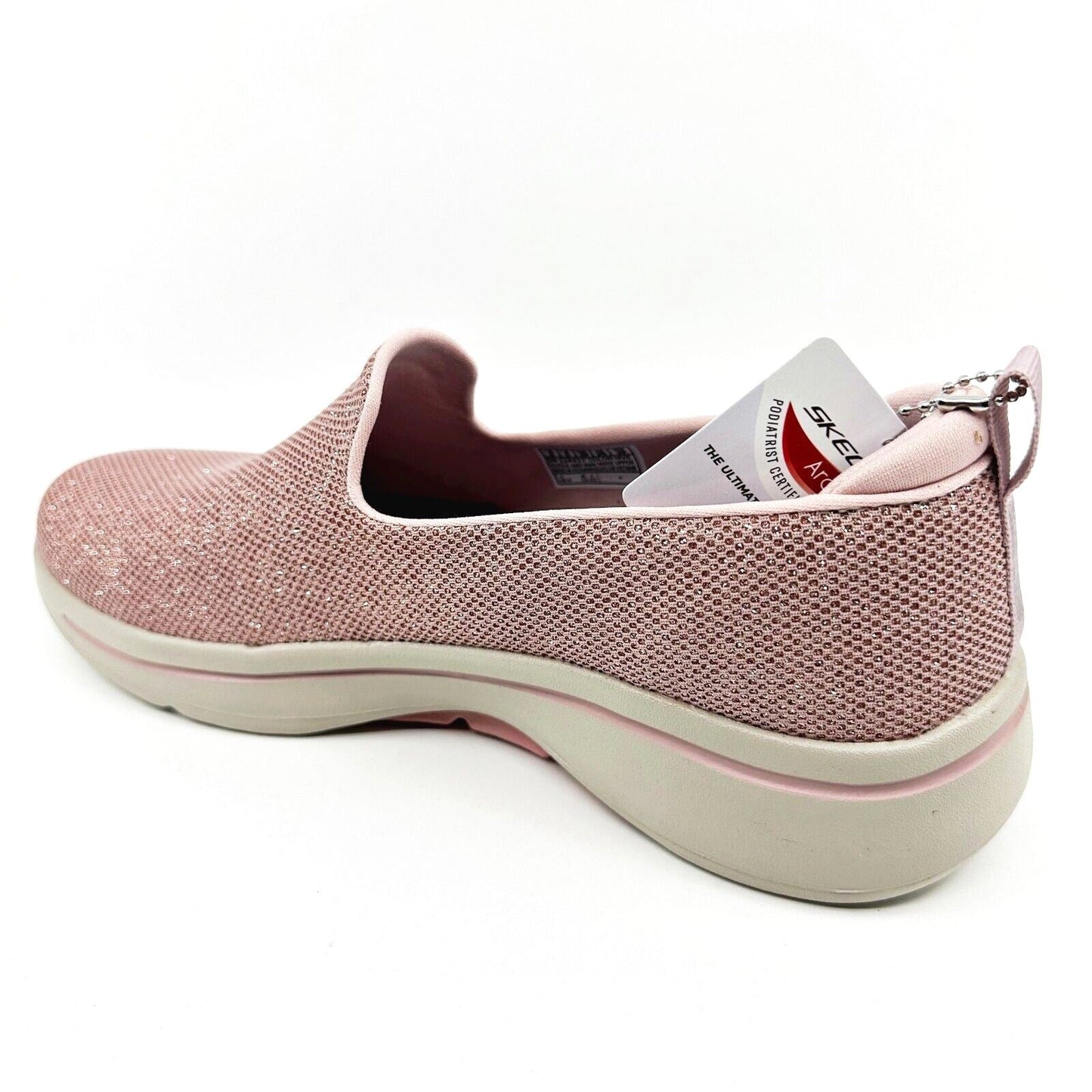 Skechers Go Walk Arch Fit Vividly Mauve Womens Size 9 Slip On Shoes