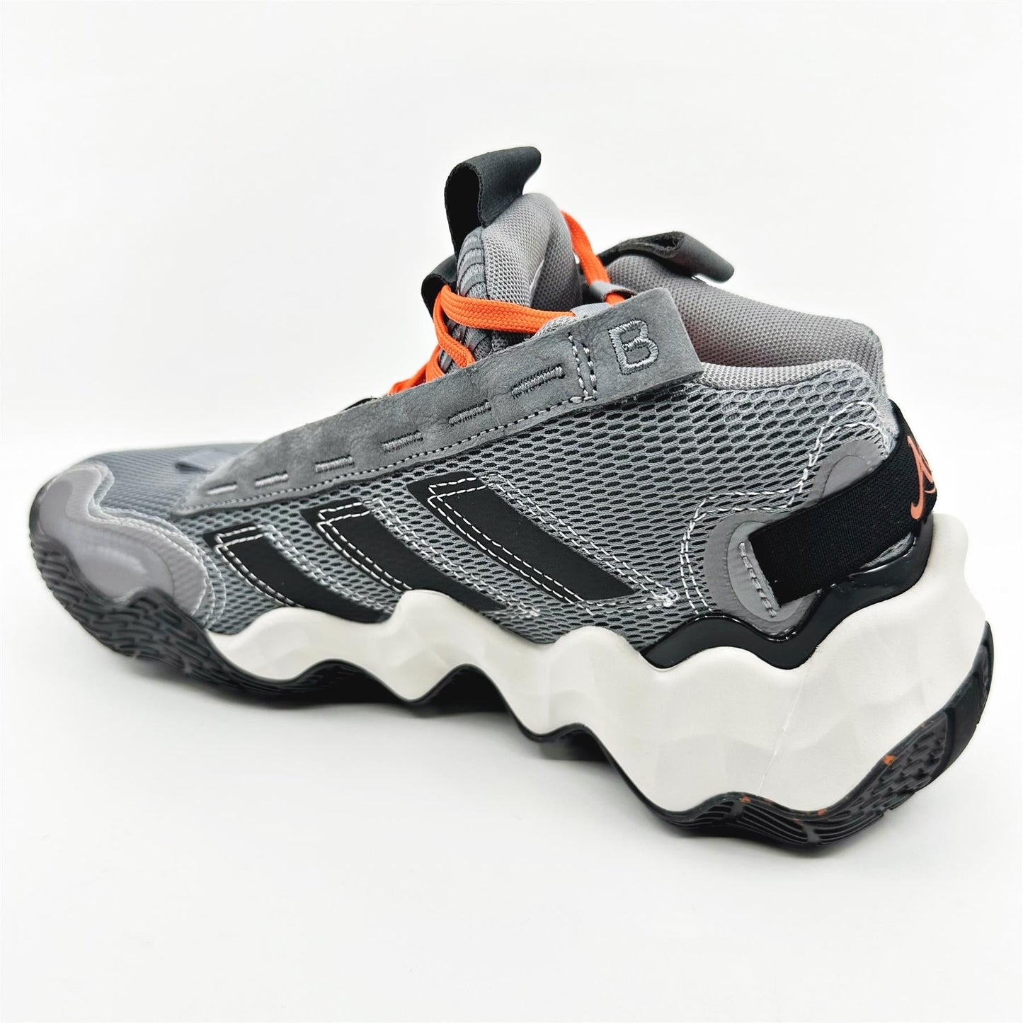 Adidas Exhibit B Candace PE Grey Impact Orange Womens Athletic Sneaker