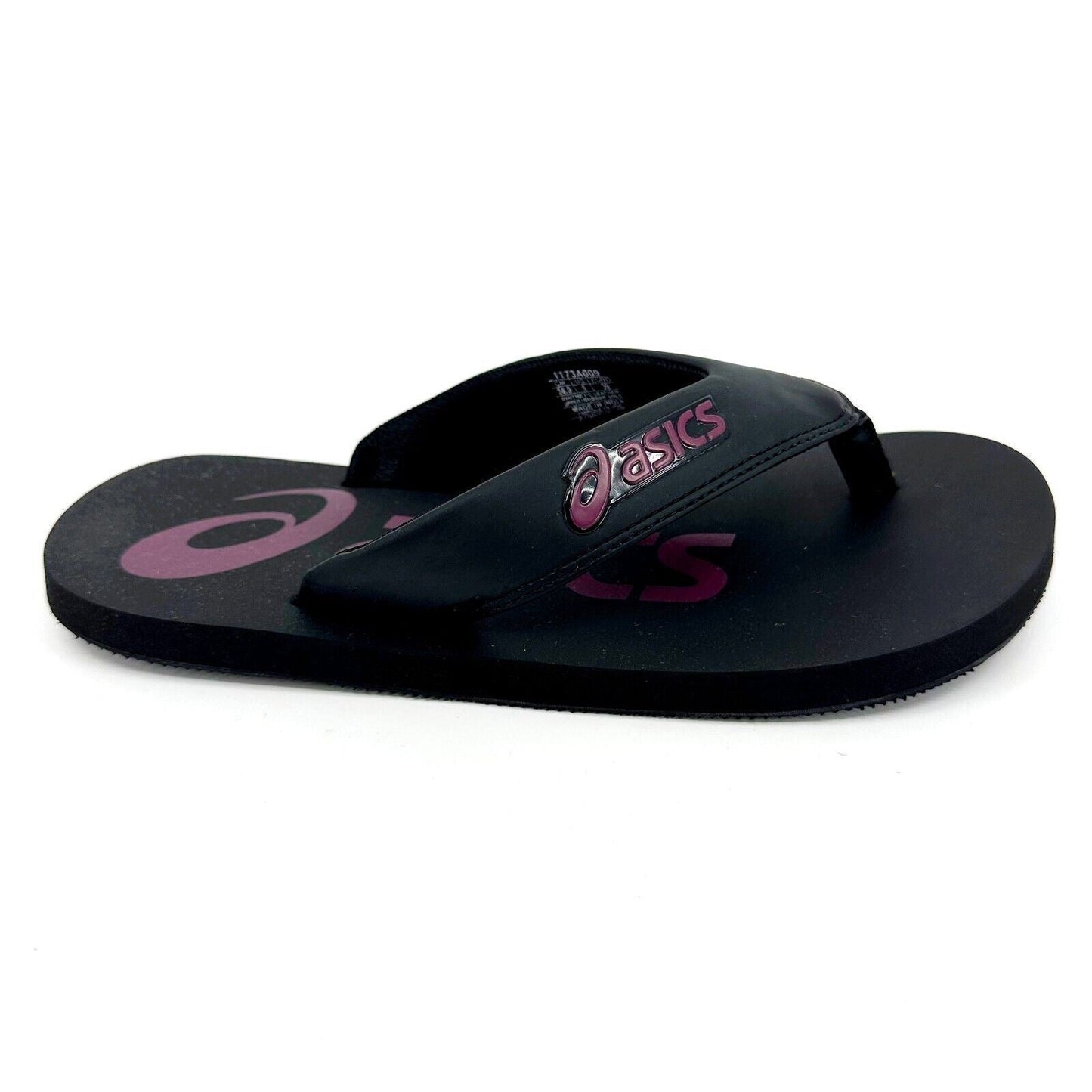 Asics Zorian BM Black Roselle Mens Size 12 Flip Flop Thongs Sandal 1173A009 001