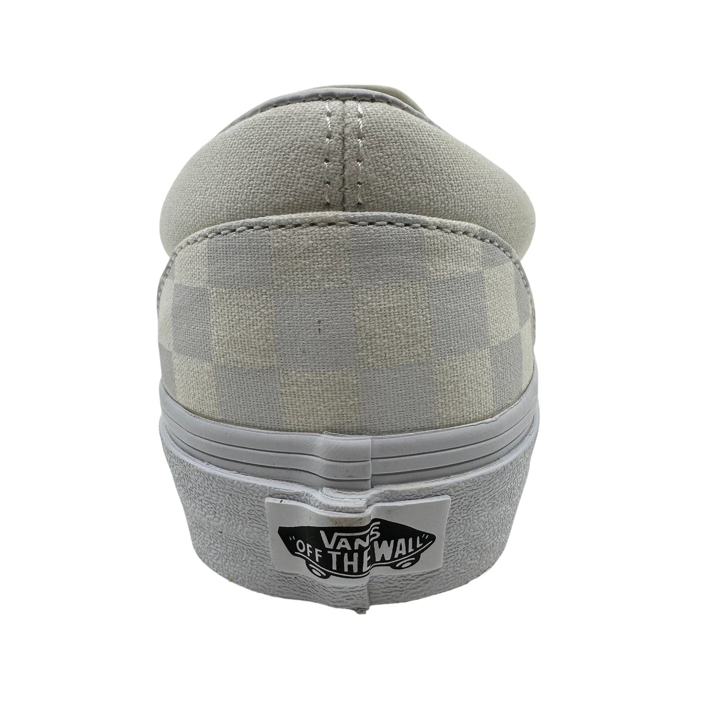 VANS Classic Slip On Checkerboard True White Womens Athletic Sneaker