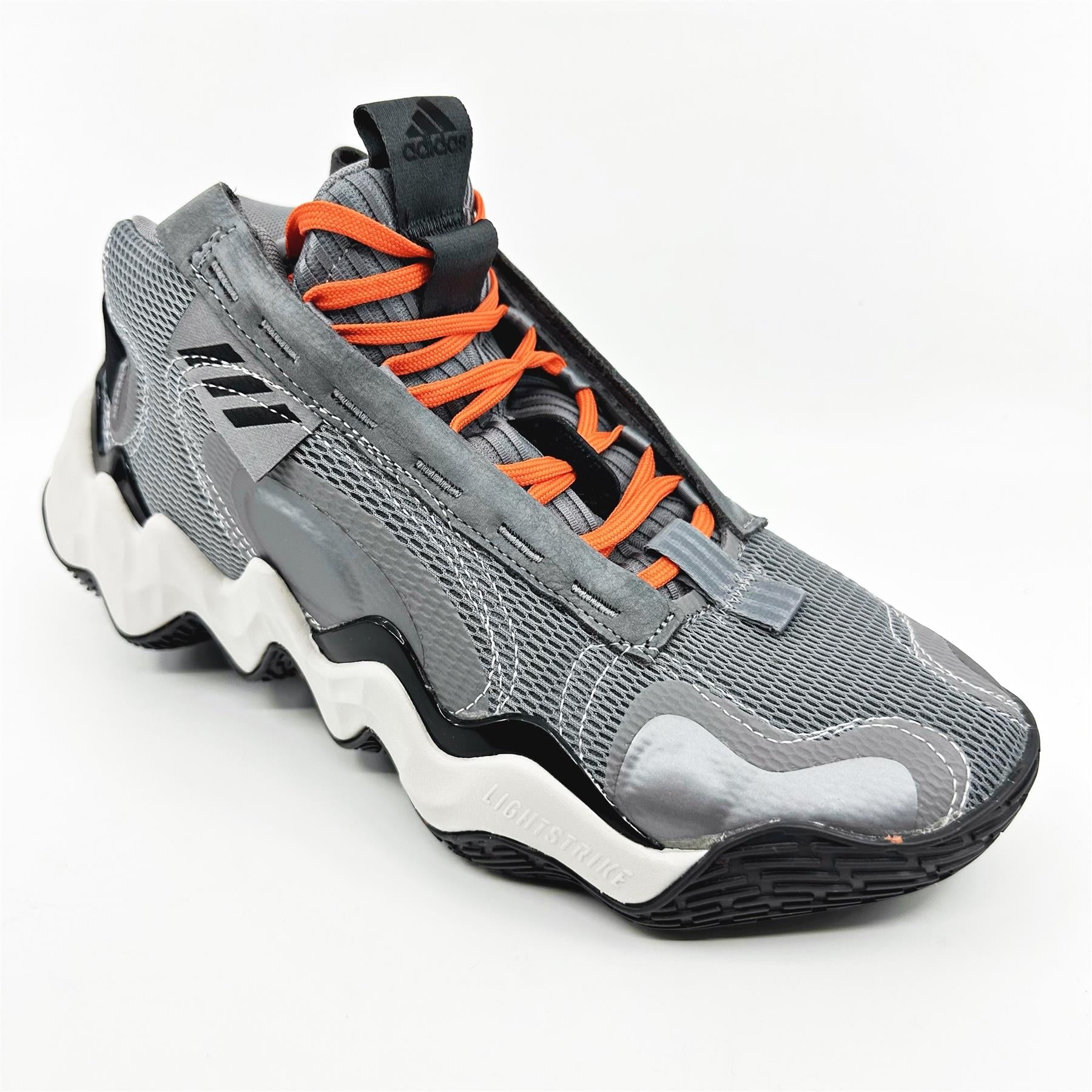 Adidas Exhibit B Candace PE Grey Impact Orange Womens Athletic Sneaker