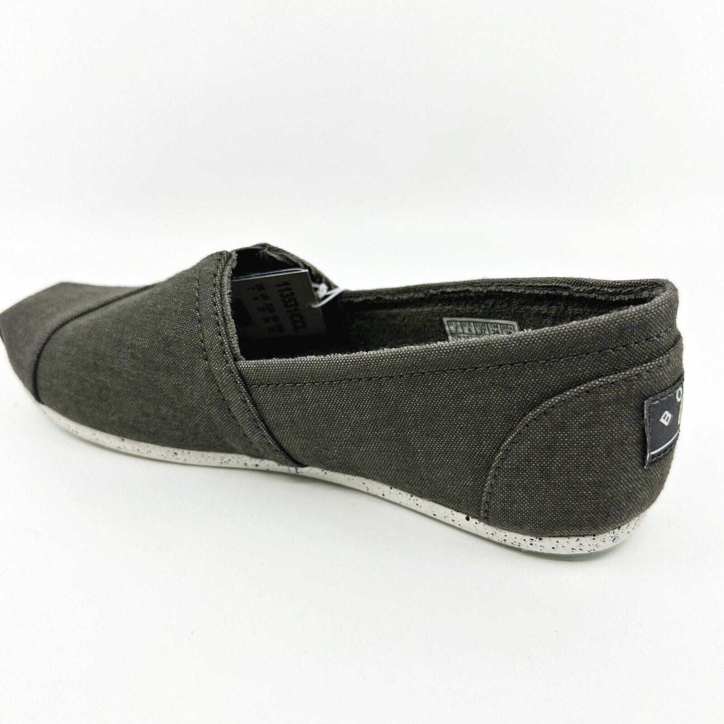 Skechers Bobs Plush Natural Kiss Charcoal Womens Size 7 Casual Flats