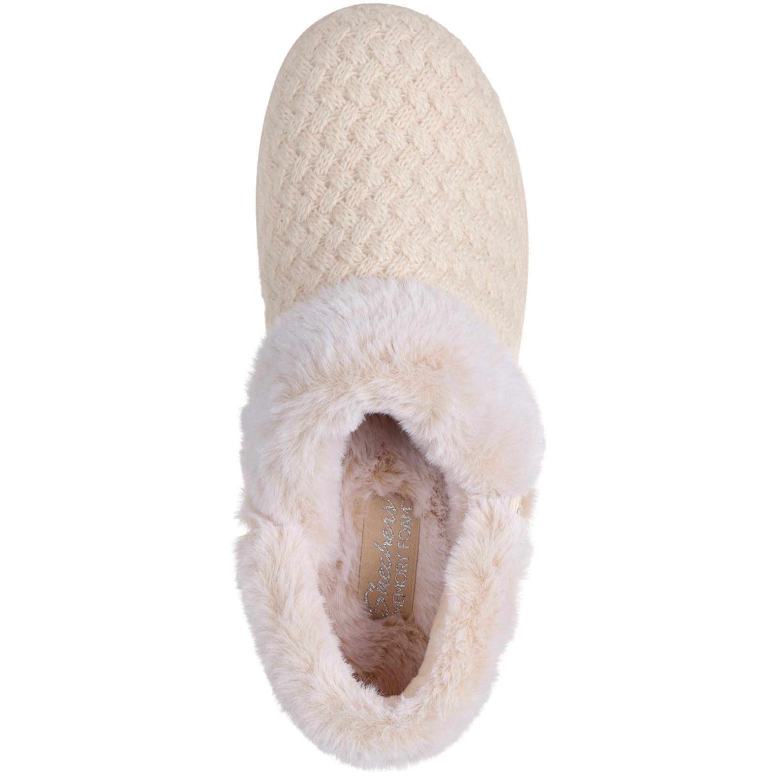 Women's Wide Fit Skechers 169041 Cozy Campfire Frosty Promise Slippers