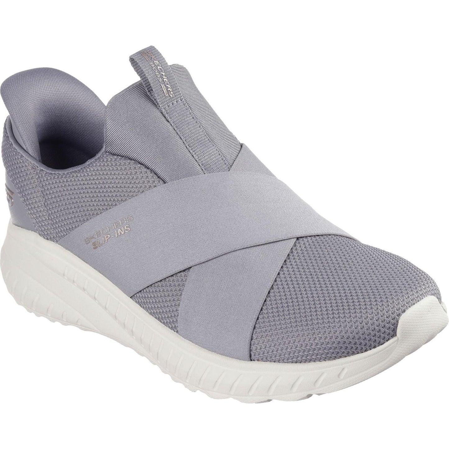 Women's Wide Fit Skechers 117505 Slip-ins Bobs Sport Squad Chaos Trainers