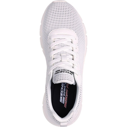 Women's Wide Fit Skechers 117346 Bobs Sport B Flex Visionary Essence Trainers